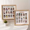 Square My School Year Photo Frame Oak Color Photo Holder Office Decor Photo Protection