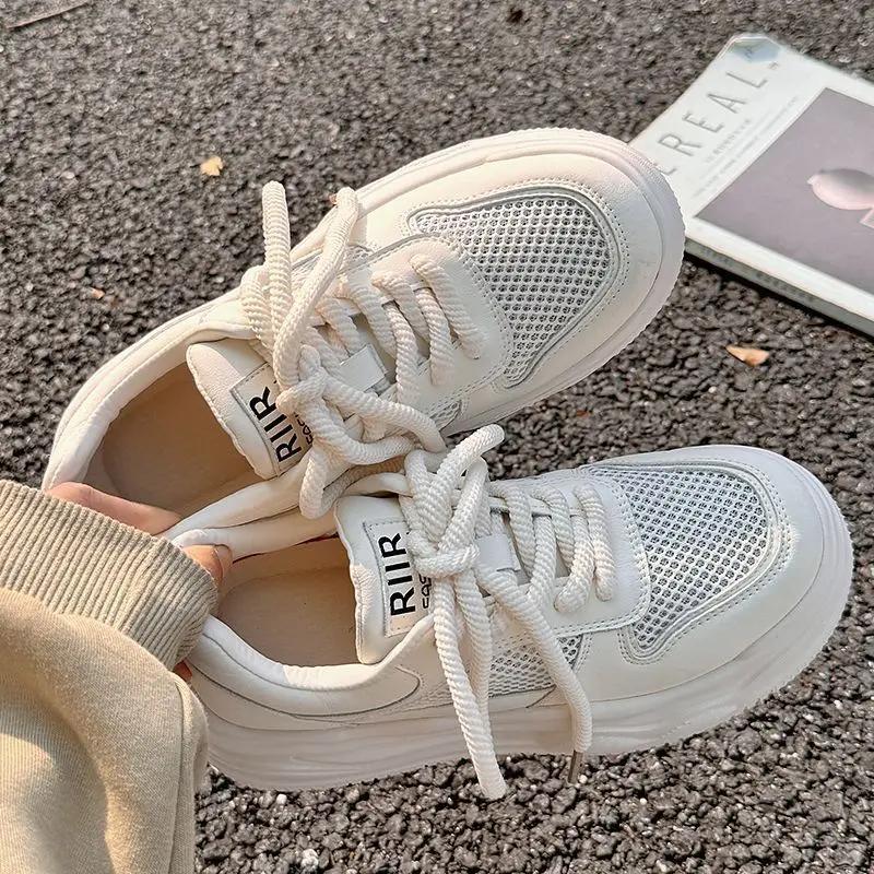 Fashion Women Sneakers Autumn Brand Luxury Flat Casual Light Vulcanize Shoes Footwear Zapatillas Mujer Mesh Breathable Shoes Zapatos