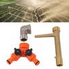  Quick Coupler Valve Key G3Celsius4 Brass 2 Way Water Hose Splitter Dual Water Hose Connector for Lawn Sprinkler System 