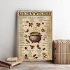Retro Witches Magic Knowledge Art Painting Kitchen Witchery Funny Elephant Posters Prints Decor Canvas Wall Pictures Home Decor