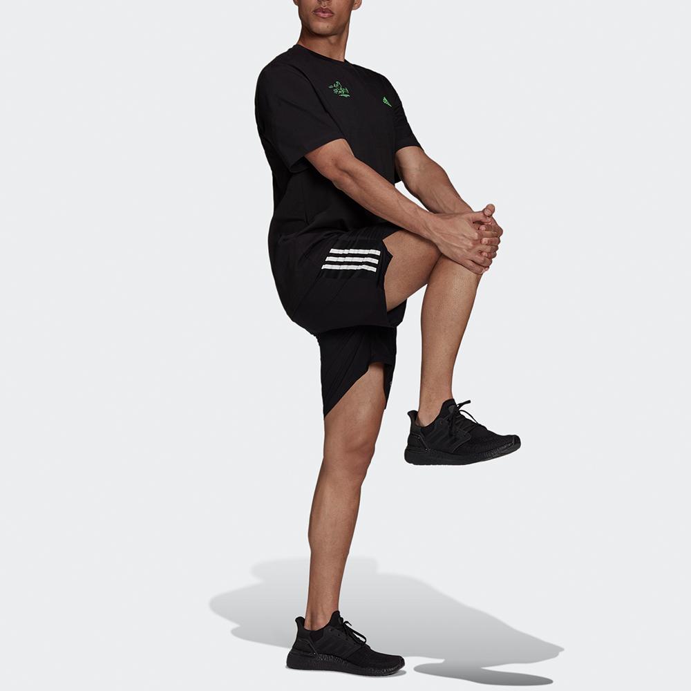 adidas Футболка с коротким рукавом и дышащим принтом Signature Graphic Gym, мужские топы, черного цвета GV1348