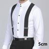 Men Braces Suspenders 5cm Back Heavy Duty Biker Snowboard Trousers Elastic 4 Clips -MX8 Mens Trouser Suspenders Braces Male