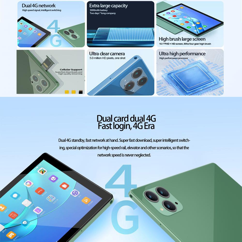 P50 BDF 10,1-дюймовый HD IPS-экран 8 ГБ 256 ГБ Планшет Android 13 Планшеты Qcta Core Pad 3G 4G Сеть Аккумулятор 8000 мАч