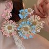 Flower Cluster Round Pendant Stud Earrings Fashionable Sweet Small Fresh Earrings Personalized Seaside Vacation Style Earrings