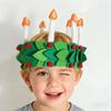 Christmas Crown Candle Felt Headband Holiday Wreath Design Handmade Felt Christmas Decorative Hat Cosplay Supplies