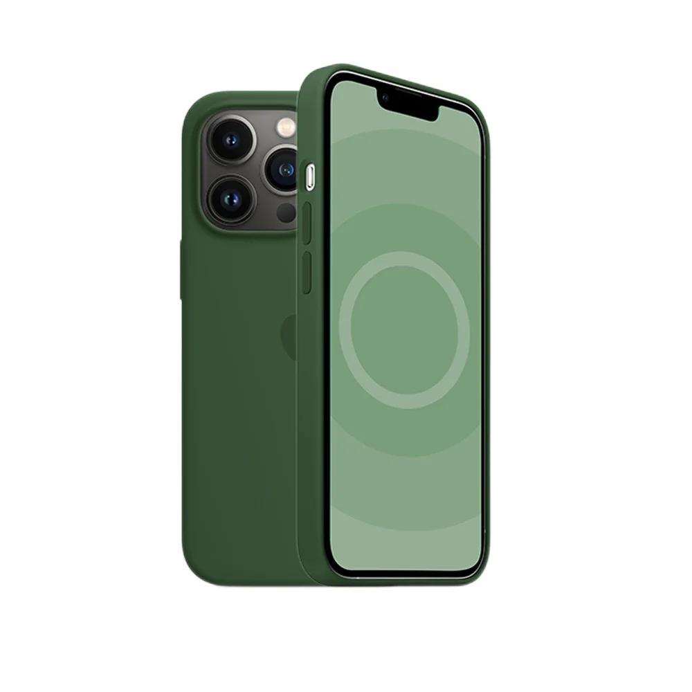 Чехол для Apple iPhone 13 Pro Max pro с анимацией Magsafe Liquid Silicone Magnetic Case для iPhone 13 с беспроводной зарядкой Protect Cover