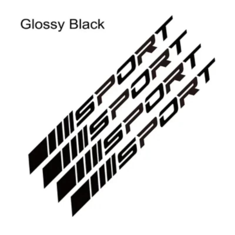 Модные 4 шт. наклейки на автомобиль, колеса, диски, спортивные гоночные полосы, декоративные наклейки, эмблема, автомобильный стиль, автомобиль, внедорожник, грузовик, аксессуары