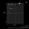 Альбом для полароидных фотографий на кольцах с высокой прозрачностью – карманы для карточек 3-дюймового и 5-дюймового формата, держатель для квадратных карточек, утолщенные страницы