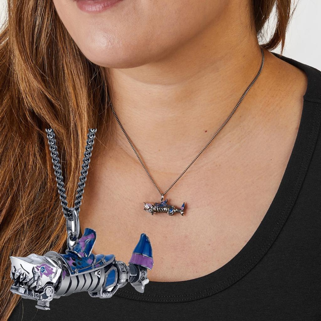 Игра Аркейн Вращающаяся Подвеска в виде Синей Розы Ожерелье Для Влюбленных Друзей Ношение Цепочки Ожерелья Ювелирные Изделия Кос Аксессуары Подарки для Поклонников