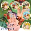 5pcs Funny Cartoon Artificial Animal Finger Puppets Dinosaur Finger Playing Toys