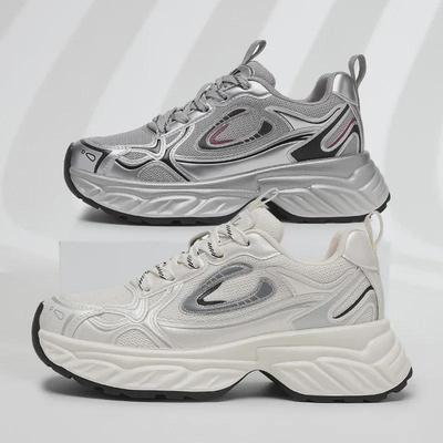 Женские модные кроссовки Dad 2025: Толстая подошва, увеличивающая рост, мягкая и удобная для весны