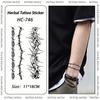 Herbal Temporary Tattoo, Thorn Armband Waterproof Design, Long-Lasting Juice Tattoo for Men Women, Non-Permanent