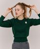 Grimi G Logo Round Neck Knit - Green