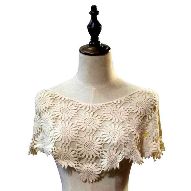 Hollow Dress Applique DIY Sewing Motif Lace Collar Sewing Craft Blouse High Quality Lace Fabric 1PC 3D Hot Sale Trims Popular Neckline Decor