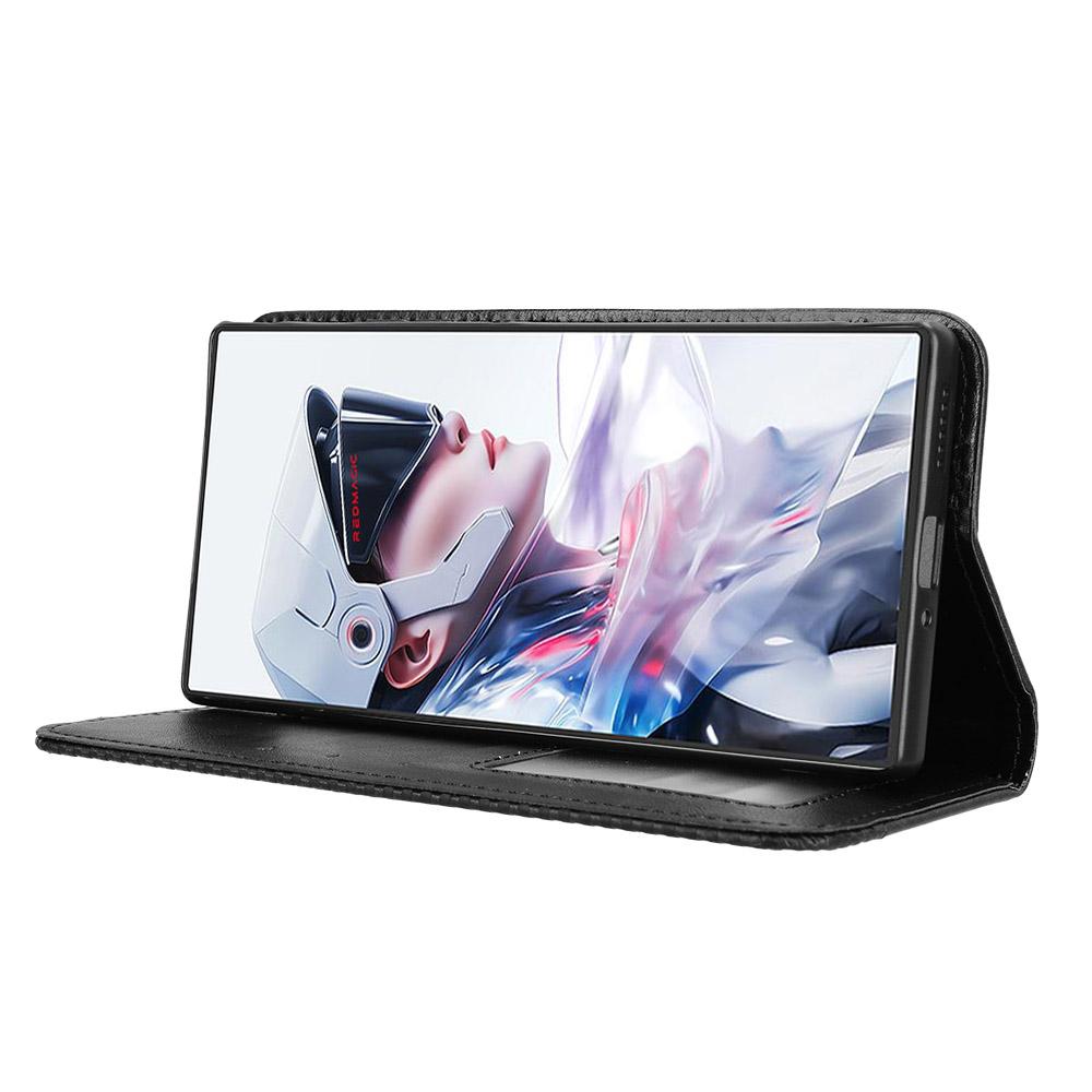 For ZTE Nubia RedMagic 10 Air 5G Leather Case Wallet Stand Retro Texture Phone Cover