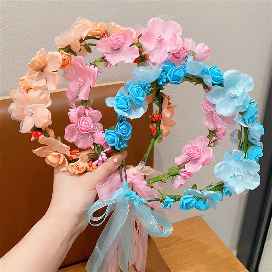 New children's headband ladies princess super fairy butterfly flower wreath hair band fashion photography party hair accessories