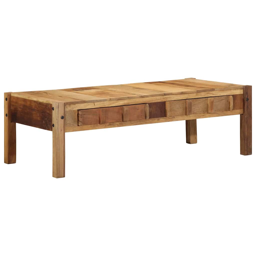 Coffee Table Brown 110 x 54 x 35 cm Solid Upcycled Wood