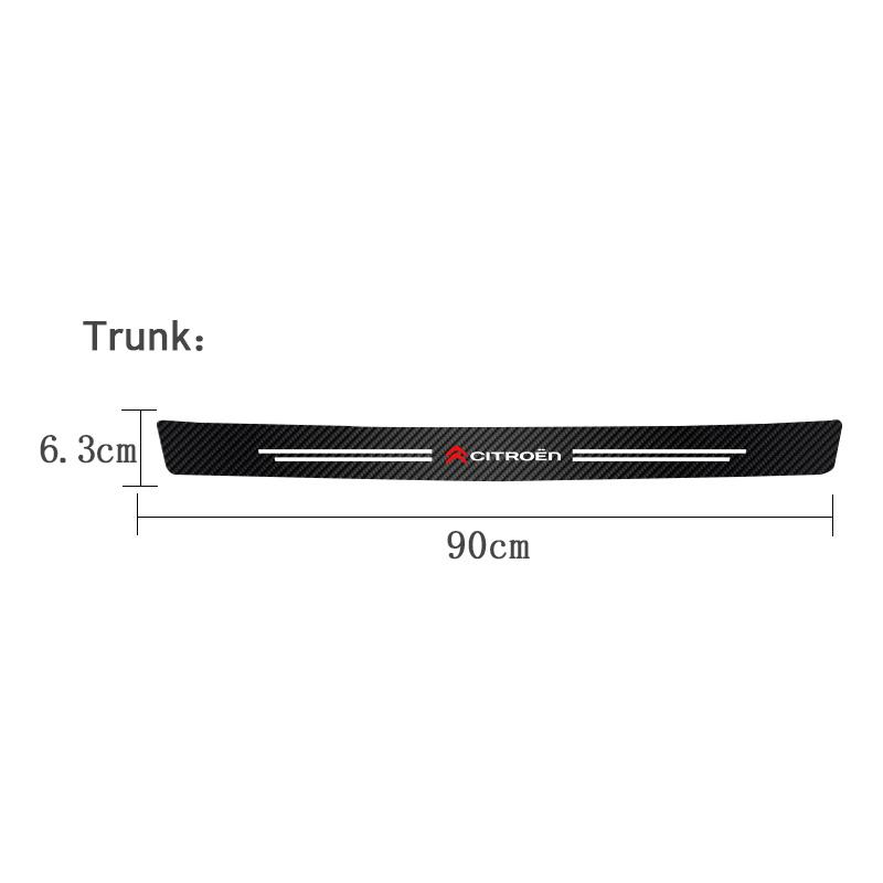 Car Door Sill Threshold Anti Scratch Protector Stickers For Citroen C8 DS3 C6 C3 Vts C4 Saxo C4L C5 C2 Xsara C3-XR Picasso SEGA ahq256