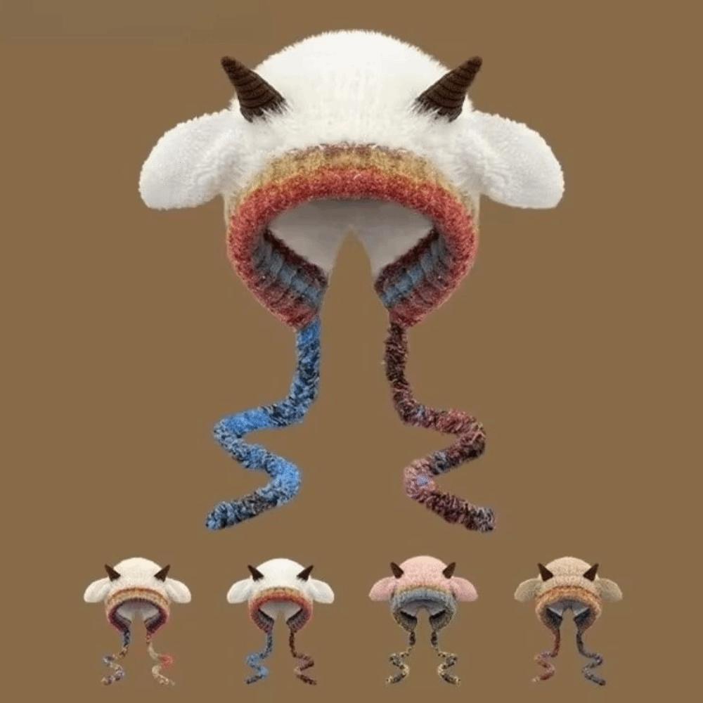 Soft Lamb Beanie Hat Korean Style Women Fluffy Hat Fashion Ear Protection Hat  Women