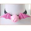 Adults Devil Costumes Set Accessories Devil Bat Headband Flower Lace Choker for Role Play Halloween Cosplay Party Props