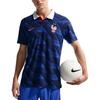 Nike Франция 2026 Матч Домашняя игра Королевский/Затемненный синий/Белый/Металлический медный Мужские Топы IB5158-480