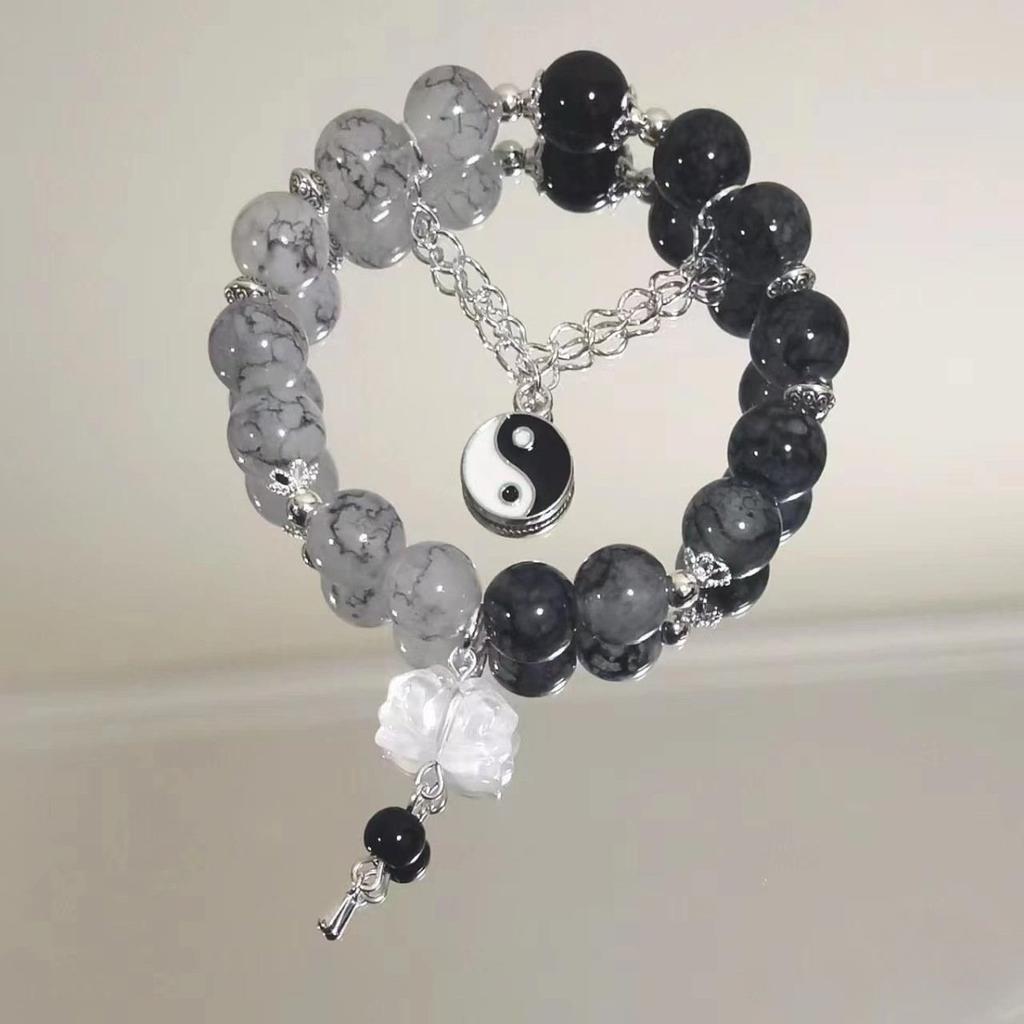Volcanic Stone Pixiu 18 Seed Panlong Mantra Beaded Bracelet Black Bracelet