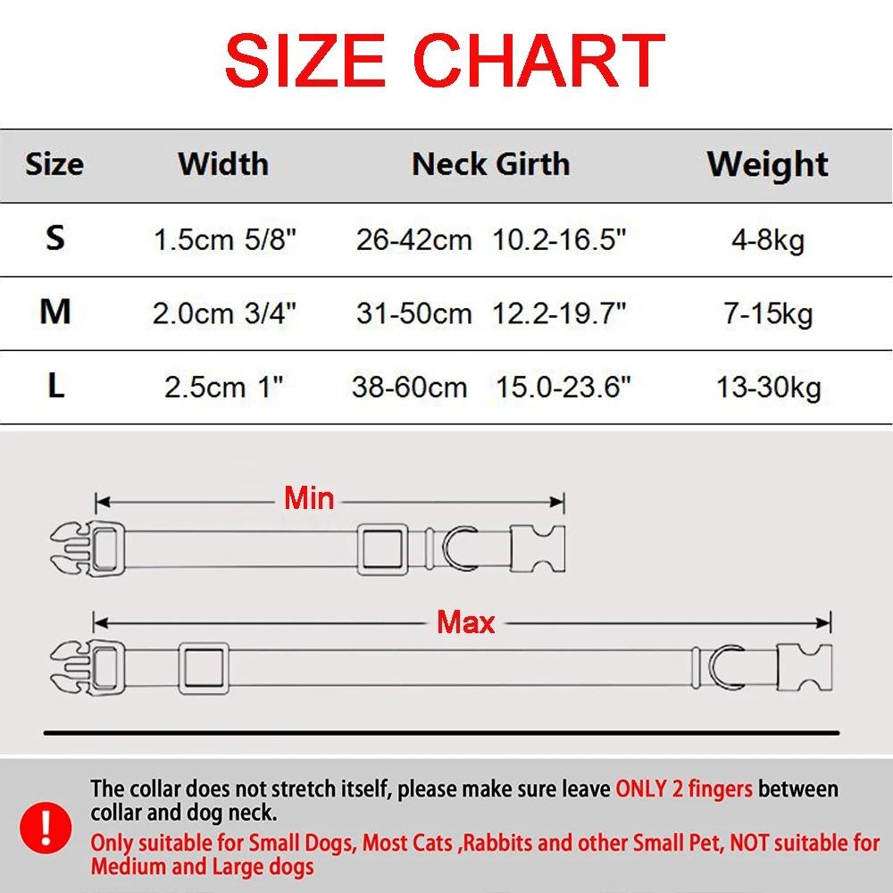 With Buckle Dog Collar Nylon Pet Dog Necklace Durable Pets Collars Small Medium Large Dogs