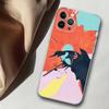 Применимо к чехлу для мобильного телефона iPhone15Pro, цветной чехол для мобильного телефона с граффити отправляется от имени других лиц, а окрашенный чехол Anti-Drop защищает от падения.