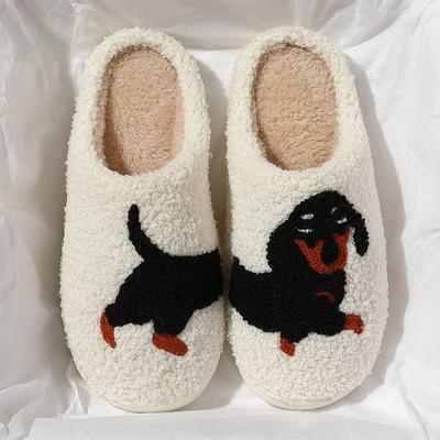 Милые мультяшные хлопковые тапочки зима новые пара домашние комнатные нескользящие теплые плюшевые хлопковые швабры