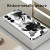 Abstract floral line art light luxury pattern electroplated silver phone case for Samsung Galaxy S26 S25 S24 S23 Ultra Plus FE