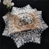 European Octagonal Lace Embroidery Chic Tablecloth Coaster Balcony Bedroom Small Round Table Cloth Mat Party Banquet Decoration