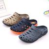 Новые мужские тапочки сандалии летняя мода для отдыха на открытом воздухе повседневная обувь двойного назначения противоскользящая дышащая силиконовая гелевая полая обувь