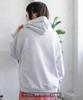 IMPROMES Hooded Sweatshirt [SIDEWAYSTANCE] Embroidered Flower Fleece Pullover Hoodie, Men's, Black
