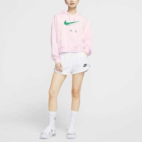Nike Розовый укороченный спортивный свитшот с 3D-печатью логотипа для женщин