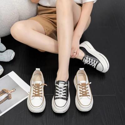 Новые легкие и спортивные одинарные туфли для женщин, универсальные повседневные кроссовки на толстой подошве