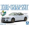 Aoshima Bunka Kyozai (AOSHIMA) 1/32 The Snap Kit Series Nissan R34 Skyline GT-R White Pre-Colored Plastic Model Kit 11-B
