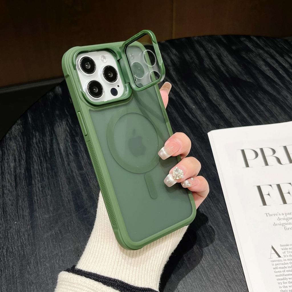 Роскошный чехол-подставка с магнитом для iPhone 16 15 14 Plus 13 12 11 16 Pro Max С защитой камеры Для Magsafe