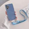 Ожерелье через плечо, ремешок, ремешок, чехол для Xiaomi Poco X6 Pro X 6 X5, силиконовый мягкий чехол ярких цветов для Poco M6 Pro 4G M6 5g M5 S