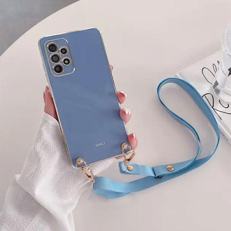 Ожерелье через плечо, ремешок, ремешок, чехол для Xiaomi Poco X6 Pro X 6 X5, силиконовый мягкий чехол ярких цветов для Poco M6 Pro 4G M6 5g M5 S