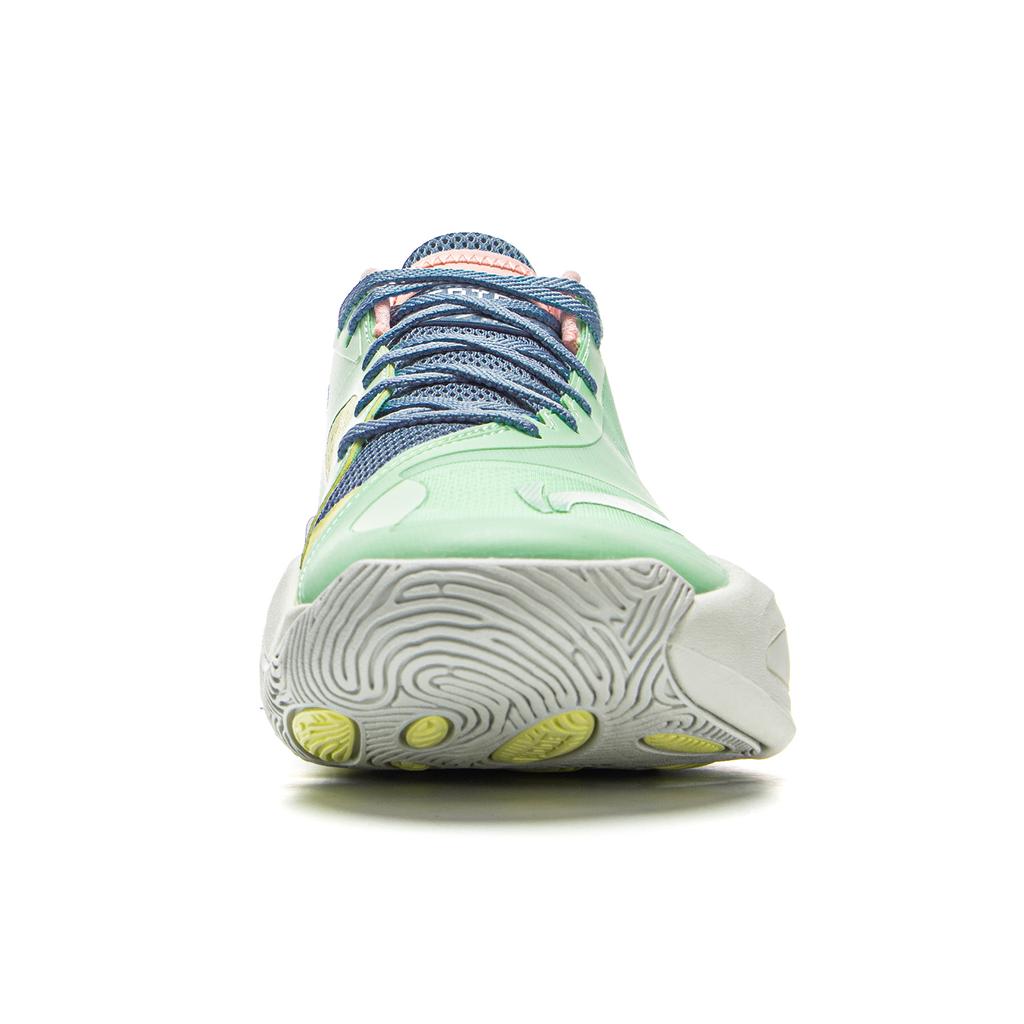 Li Ning XinSheng Амортизирующие Скользкие Износостойкие Легкие Упругие Средние Баскетбольные Кроссовки Мужские Зеленые ABAV027-6