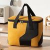Stylish Insulated Food Storage Bag With Color Blocking Design For School Office
