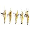 Soft Simulation Fishhook Shrimp Prawn Lure Hook Tackle Bait Fishing Lures Artificialbait Luminous Shrimp 4cm