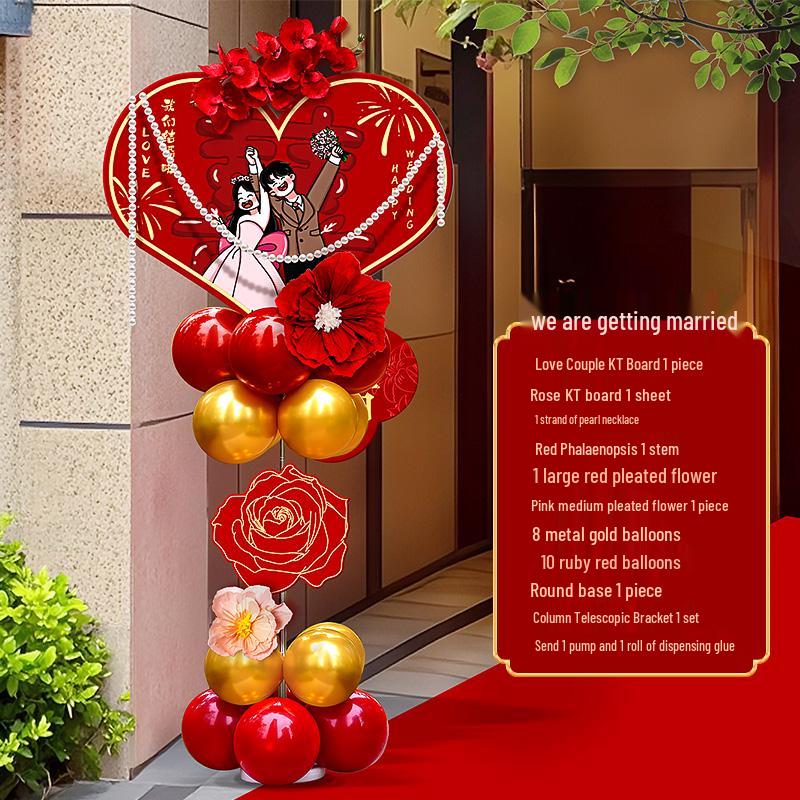 KT Board Balloon Wedding Decoration Arch for Aisle or Courtyard
