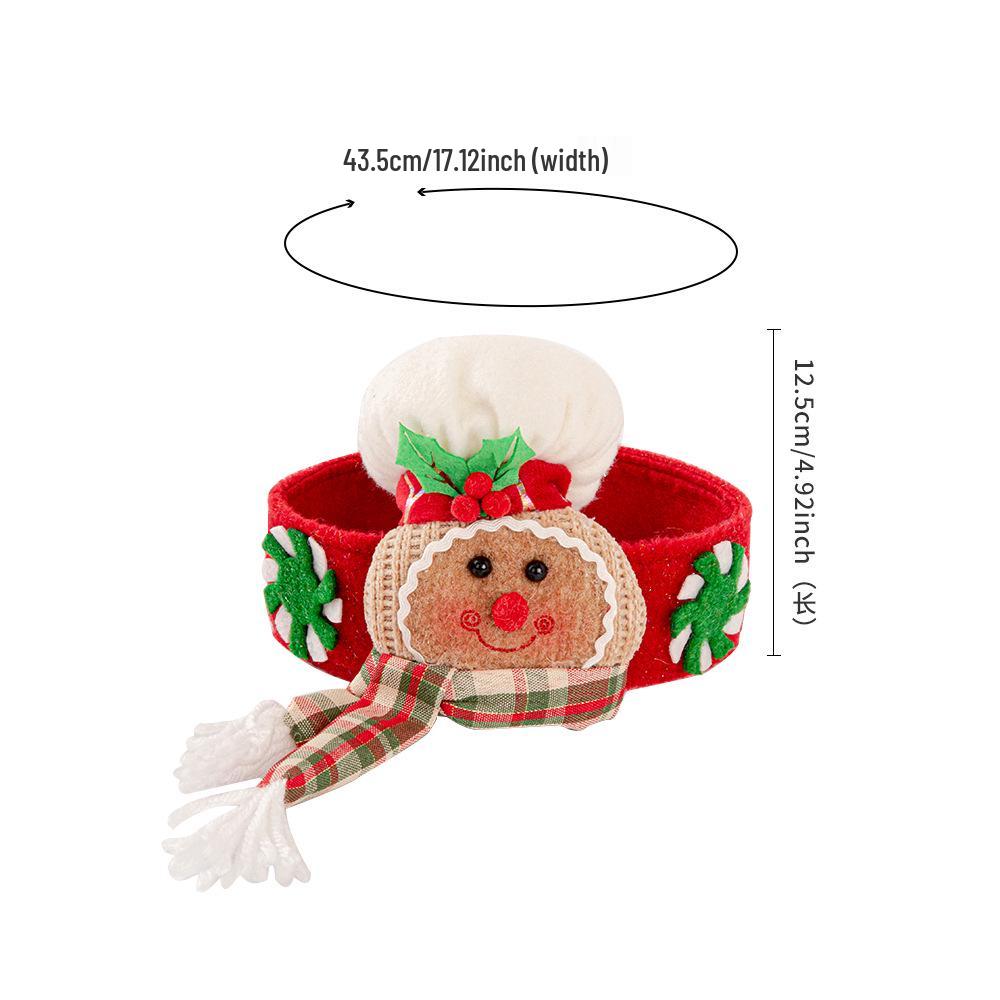 Knitted Santa Claus Curtain Holder Pendant for Christmas Decorations In Hotels