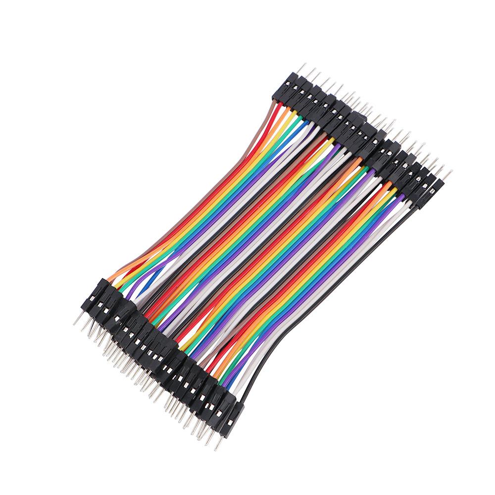 40-контактный Male-Female соединитель Dupont для макетной платы Arduino, 10 см, 2,54 мм, электронный набор, соединительный провод