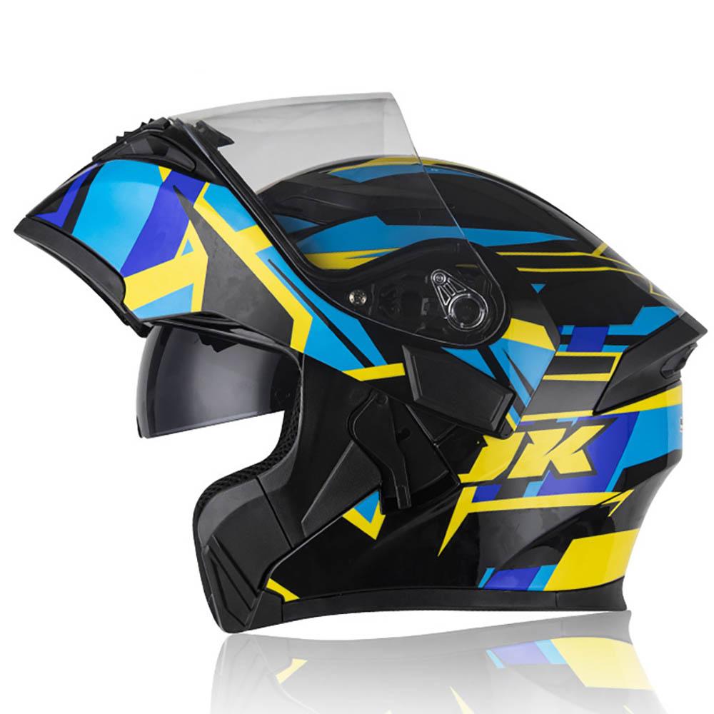 Мотоциклетный шлем Мотоциклетный шлем-интеграл Мотоциклетные аксессуары Мужской и женский Водонепроницаемый Солнцезащитный шлем Сертифицирован DOT