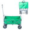 Уличная тележка Тележка для перевозки Тележка для перевозки Грузоподъемность 100 л Складная Для отдыха Кемпинг Зеленая Большое колесо GN02CM001