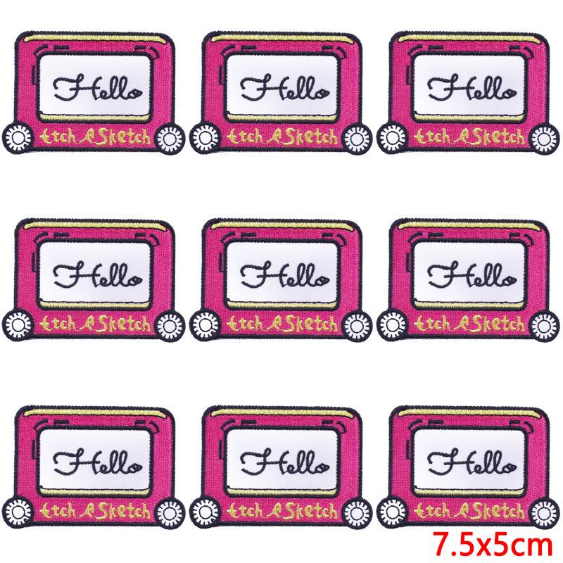 10Pcs/Lot Letters Proverb Patch Iron On Patches For Clothing Cartoon Embroidery Patches On Clothes Animal Patch For Clothes Sew