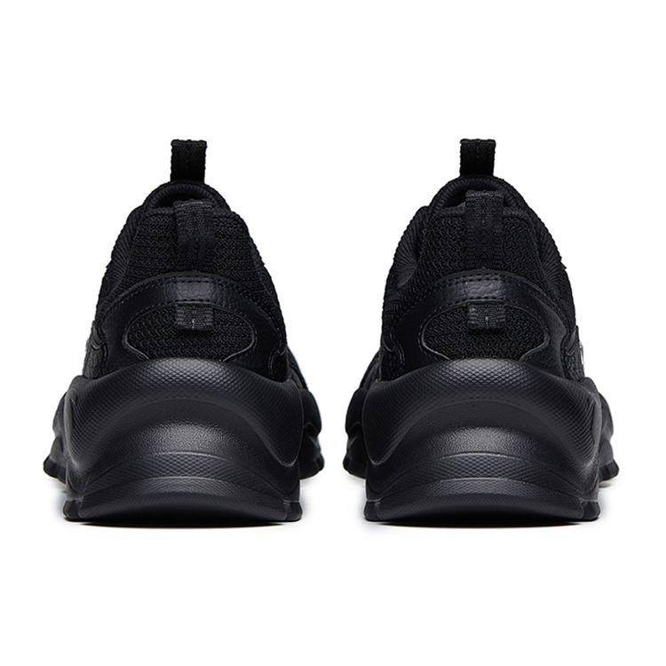 Anta Легкие дышащие низкие спортивные повседневные туфли женские кроссовки черные серебристые 922238832-3