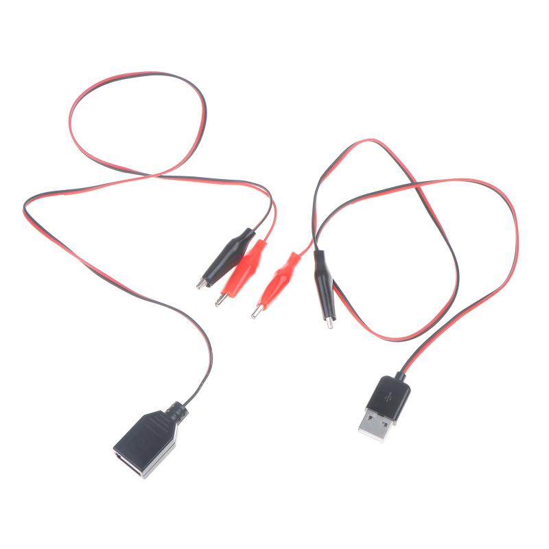 55СМ Аллигаторные Зажимы Тестовые Силовой Кабель Зажим К USB Штекеру и Розетке Тестовые Провода Разъем Адаптер Питания Провод
